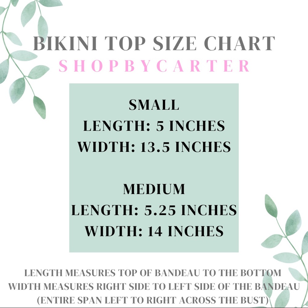 2/$30 bandeau pink floral bikini top with ring detail - Picture 3 of 4